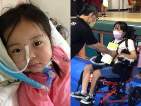 9年前車禍奇蹟醒來卻癱瘓，背著沉重維生器也要讀書…珣珣小學畢業了：只想和別人一樣生活著